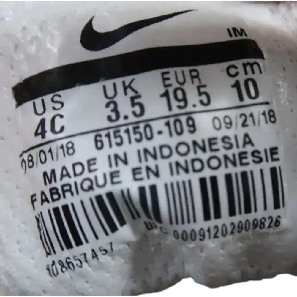 Nike Shoes Baby 4 Sneaker Son Of Force Toddler Basketball Perforated White Strap - Picture 9 of 12